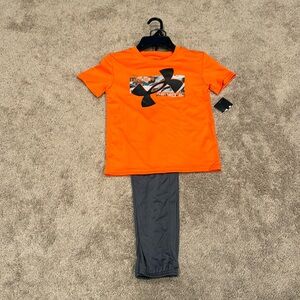 New! Boys 6 Under Armor Outfit